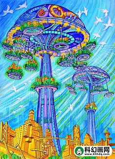 科技画作品图片大全初中